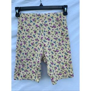 Vintage floral biker shorts